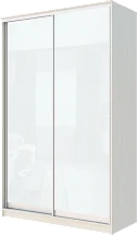 2-х дверный шкаф-купе с цветной пленкой Белый №10 2200 1362 620